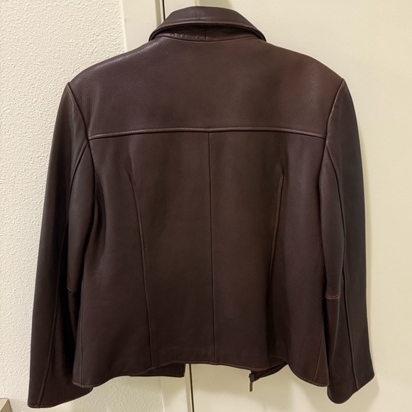 Wilson’s Pelle Studio Vintage Dark Brown Leather Jacket - Picture 4 of 9